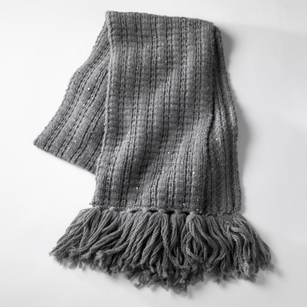SEQUIN WAFFLE WEAVE SCARF $168.00