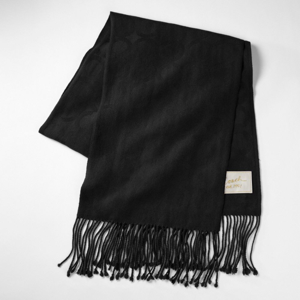 COACH OP ART JACQUARD MUFFLER $148.00