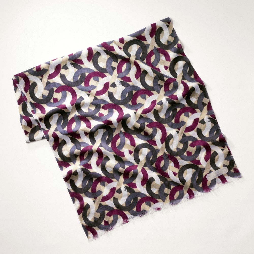 OP ART OBLONG SCARF $138.00