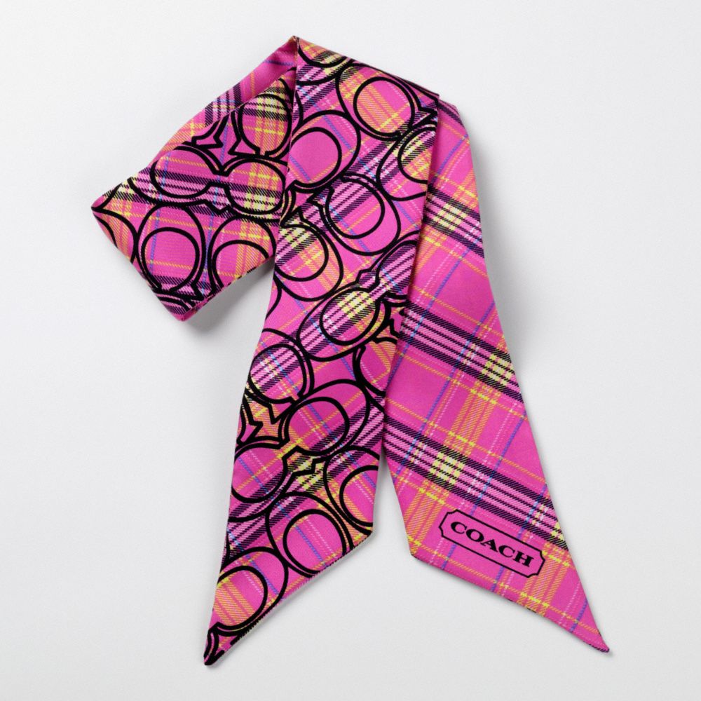 TARTAN PONYTAIL SCARF $38.00