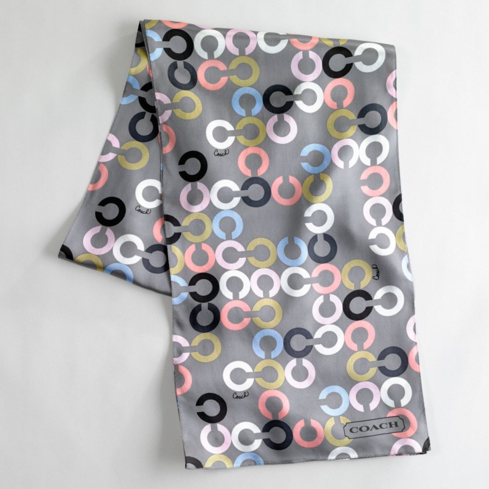 BLOCKED OP ART OBLONG SCARF $68.00