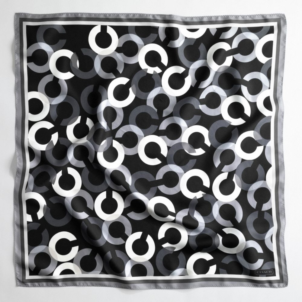 TOSSED OP ART NECKERCHIEF $68.00