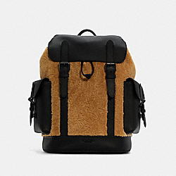 COACH Hudson Backpack - BLACK ANTIQUE/DARK GREEN MULTI - C1241
