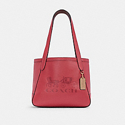COACH HORSE AND CARRIAGE TOTE 27 WITH HORSE AND CARRIAGE - IM/POPPY/VINTAGE MAUVE - C4062