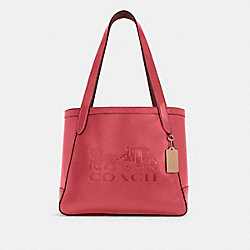 COACH HORSE AND CARRIAGE TOTE WITH HORSE AND CARRIAGE - IM/POPPY/VINTAGE MAUVE - C4063
