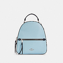 COACH JORDYN BACKPACK IN COLORBLOCK SIGNATURE CANVAS - SV/WATERFALL MIDNIGHT MULTI - C4082