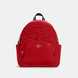 COACH COURT BACKPACK WITH RUCHING - IM/1941 RED - C4094