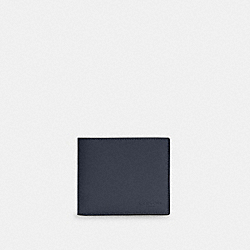 COACH 3-IN-1 WALLET IN COLORBLOCK SIGNATURE CANVAS - QB/MIDNIGHT NAVY CHARCOAL - C4333