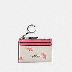 COACH MINI SKINNY ID CASE WITH POPSICLE PRINT - ONE COLOR - C4550