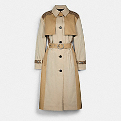 COACH TONAL SIGNATURE TRENCH - ONE COLOR - C5161