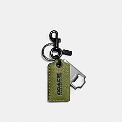 COACH Bottle Opener Key Fob - OLIVE GREEN/AMAZON GREEN - C6707