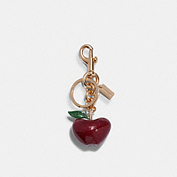 COACH Apple Bag Charm - GOLD/RED - C7095