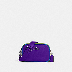 COACH Mini Jamie Camera Bag In Colorblock - SV/SPORT PURPLE MULTI - C9937
