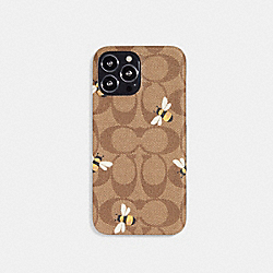 COACH Iphone 13 Pro Max Case In Signature Canvas With Bee Print - ONE COLOR - CB467