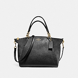 COACH SMALL KELSEY SATCHEL IN MIXED MATERIALS - LIGHT GOLD/BLACK - F11832