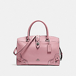 COACH MERCER SATCHEL 30 WITH TEA ROSE AND TOOLING - LIGHT ANTIQUE NICKEL/DUSTY ROSE - F12031