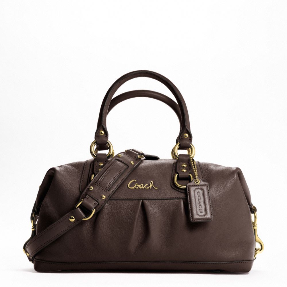 ASHLEY LEATHER SATCHEL