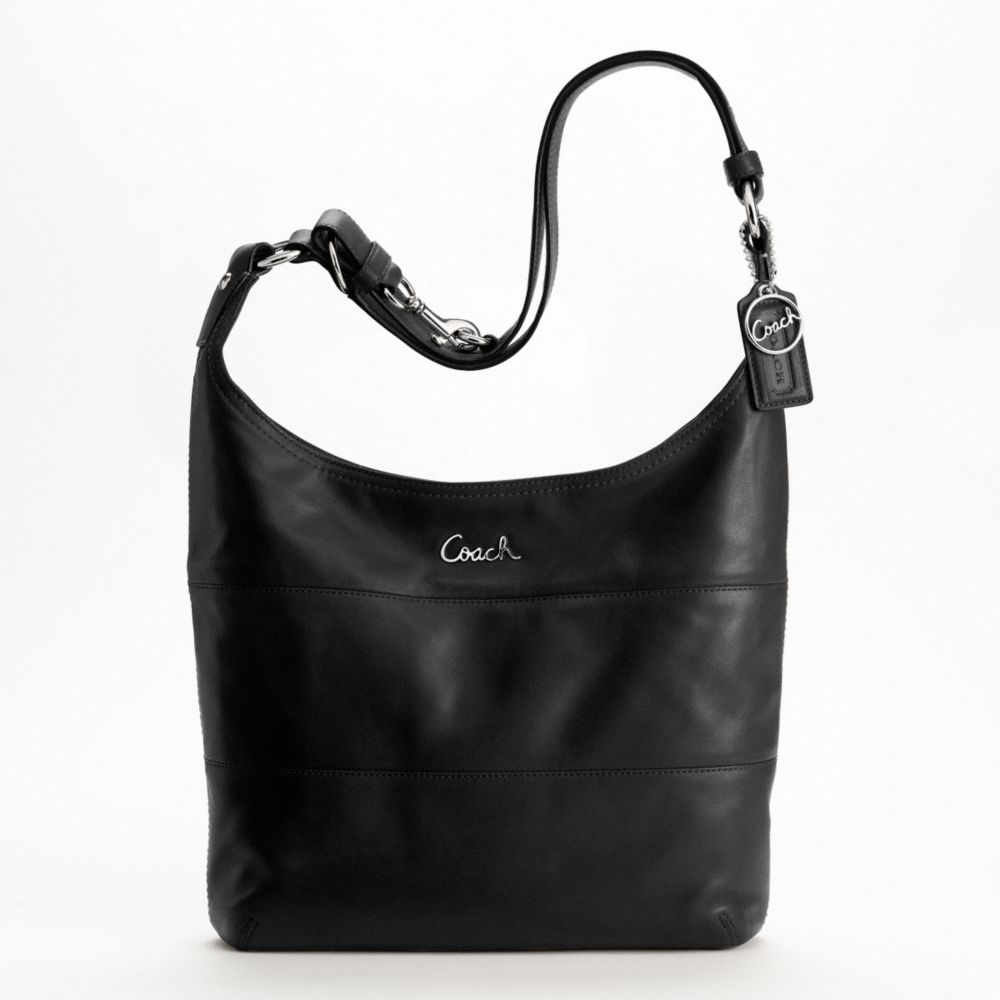 LEATHER PIECED DUFFLE