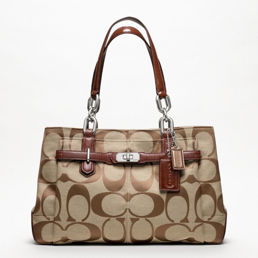 COACH CHELSEA SIGNATURE JAYDEN CARRYALL - ONE COLOR - F17806