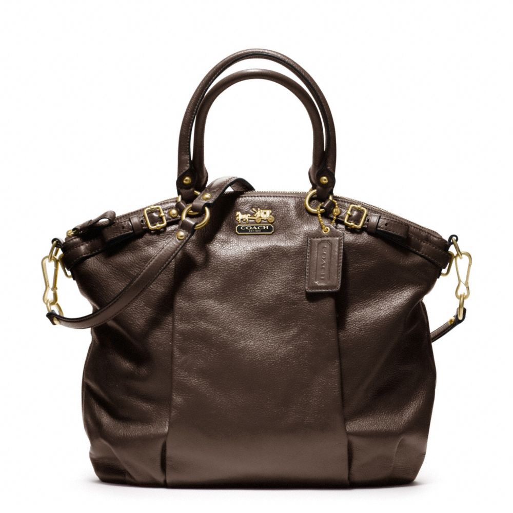 COACH MADISON LEATHER LINDSEY SATCHEL - ONE COLOR - F18641