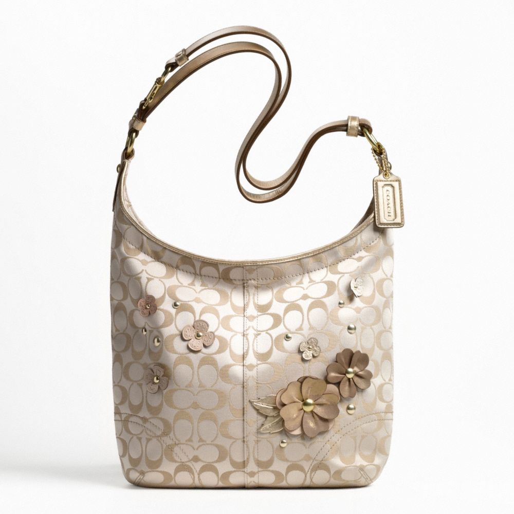 FLORAL APPLIQUE DUFFLE