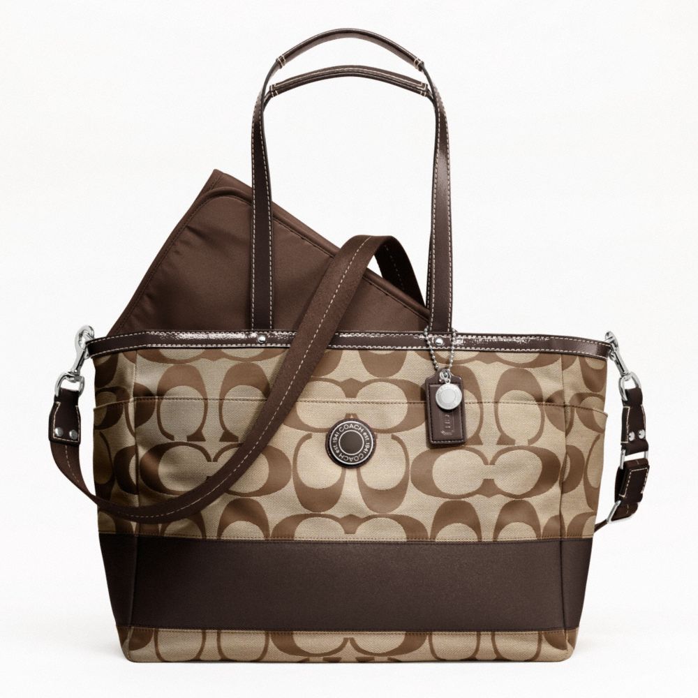 SIGNATURE STRIPE MULTIFUNCTION TOTE