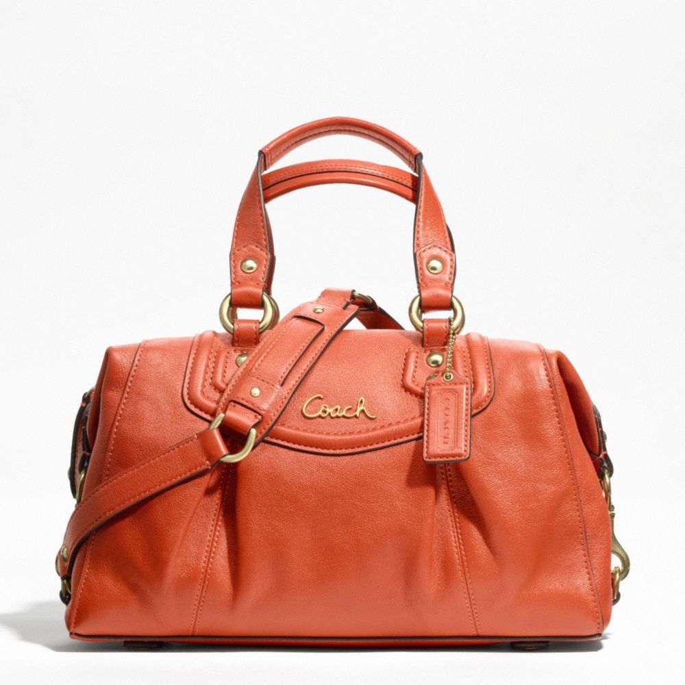 ASHLEY LEATHER SATCHEL