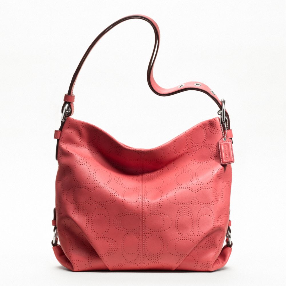 PERFORATED LEATHER DUFFLE