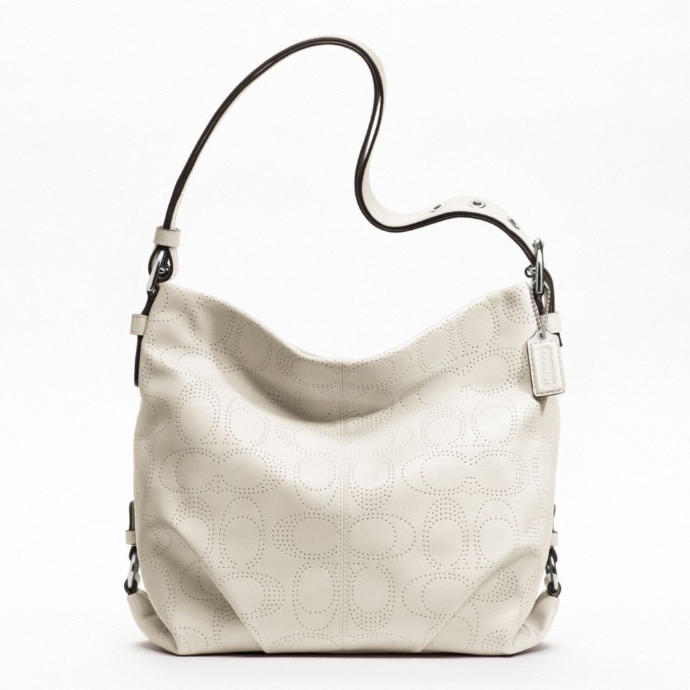 PERFORATED LEATHER DUFFLE