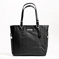 GALLERY LEATHER ZIPPER TOTE