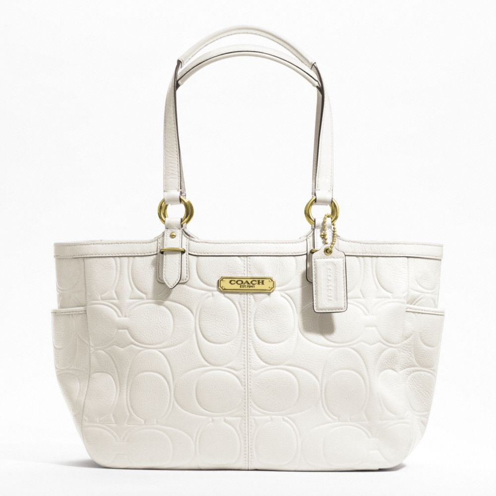 GALLERY EMBOSSED PATENT TOTE