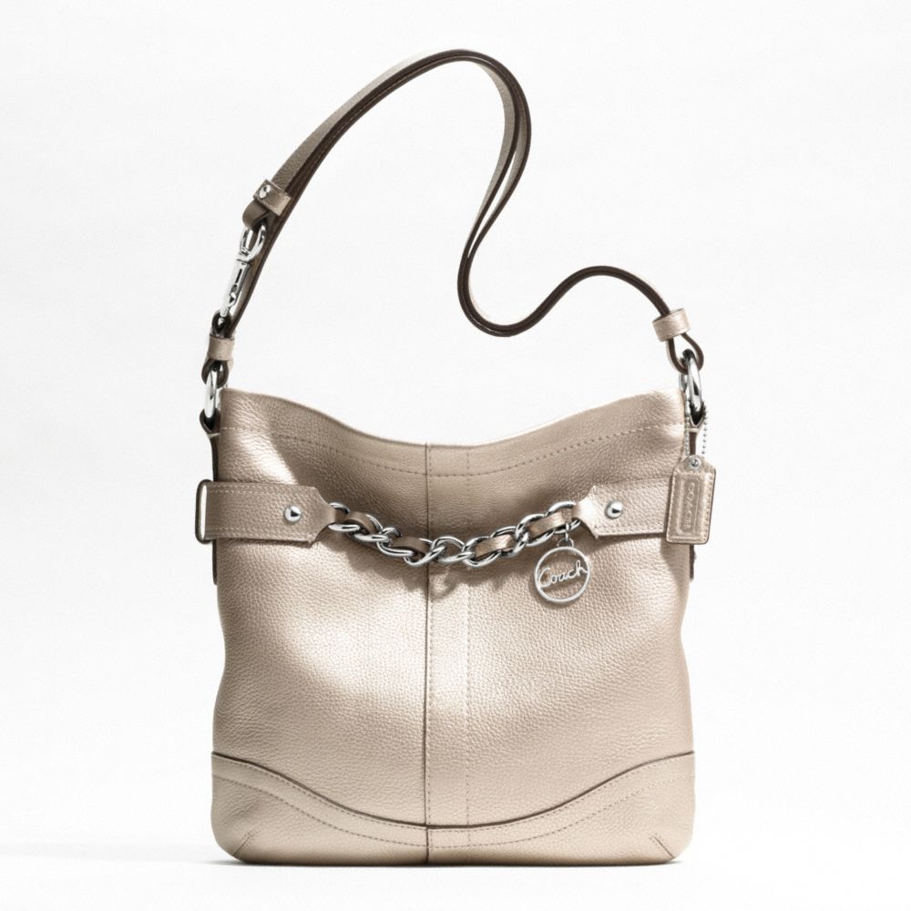 LEATHER CHAIN DUFFLE