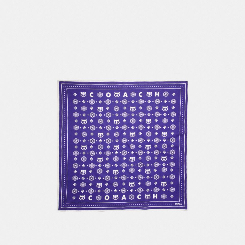 VARSITY PATCH BANDANA - COACH f19752 - PURPLE