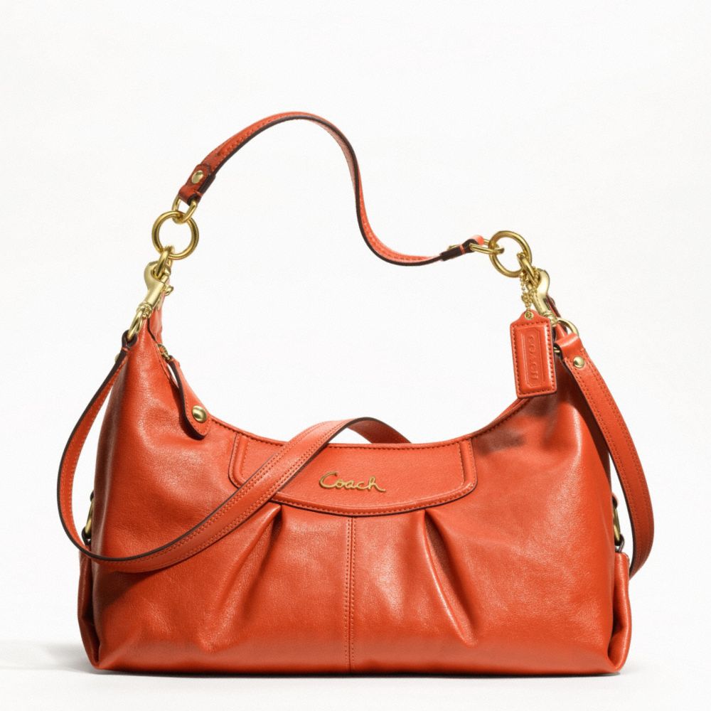 ASHLEY LEATHER CONVERTIBLE HOBO