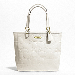 GALLERY EMBOSSED PATENT TOTE