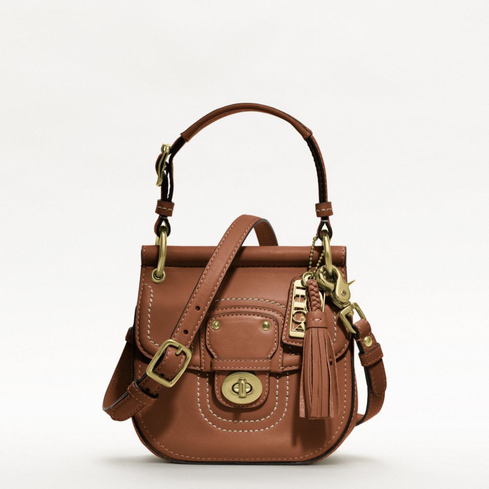 COACH LEATHER MINI NEW WILLIS - ONE COLOR - F19886