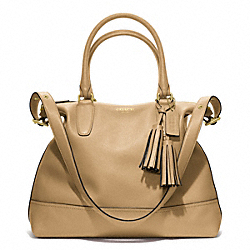 COACH LEATHER RORY SATCHEL - BRASS/SAND - F19892
