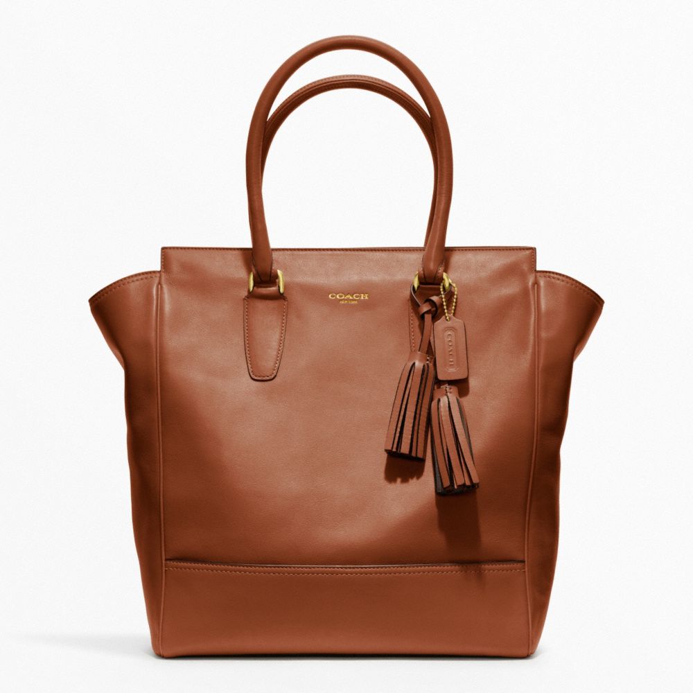 COACH LEATHER TANNER TOTE - ONE COLOR - F19924