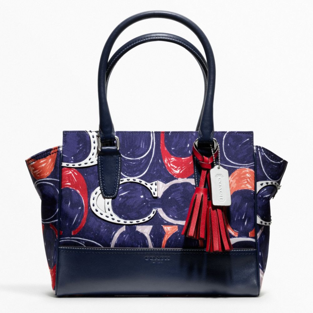 COACH HERITAGE SIGNATURE C PRINT CANDACE CARRYALL - ONE COLOR - F19951