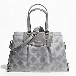 ASHLEY DOTTED OP ART CARRYALL