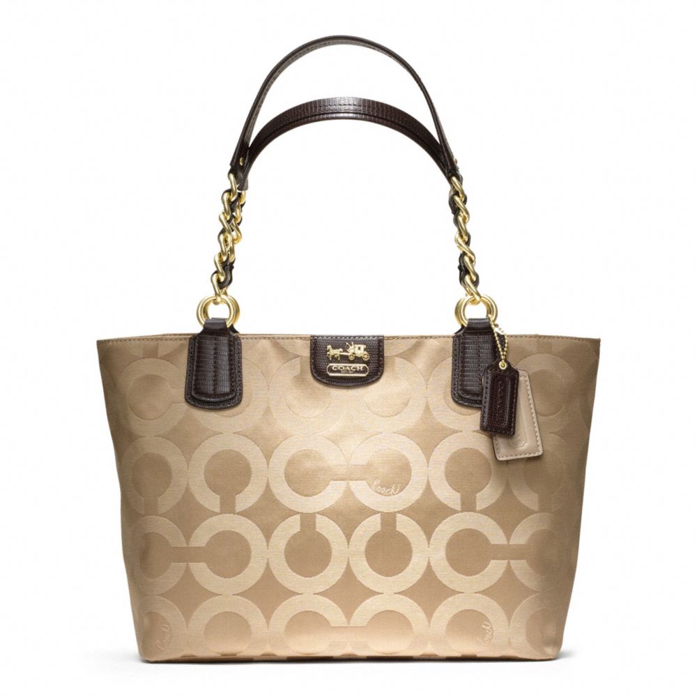 MADISON TOTE IN OP ART SATEEN - COACH f20481 - 29669