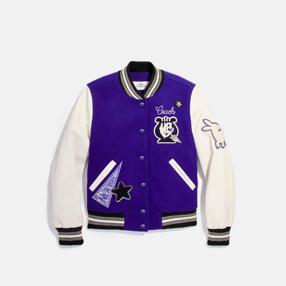 WAVERLY VARSITY JACKET - COACH f20495 - PURPLE