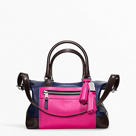 COACH COLORBLOCK LEATHER MOLLY SATCHEL -  - f21134