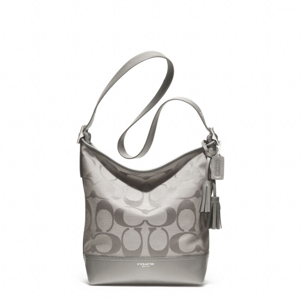 COACH SIGNATURE DUFFLE - SILVER/GREY - F21149