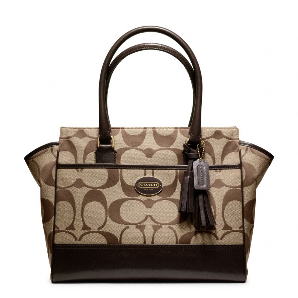 COACH SIGNATURE MEDIUM CANDACE CARRYALL - ONE COLOR - F21151