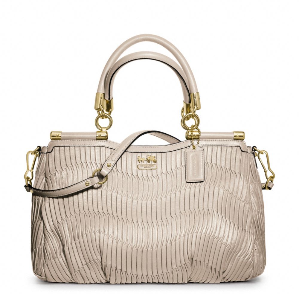 COACH MADISON GATHERED LEATHER CARRIE - ONE COLOR - F21281