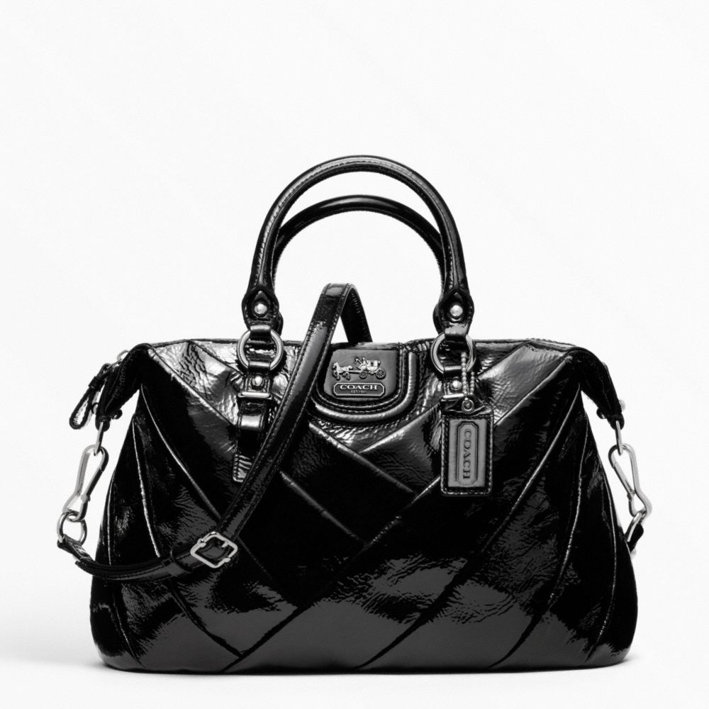 COACH MADISON DIAGONAL PLEATED PATENT JULIETTE - ONE COLOR - F21304