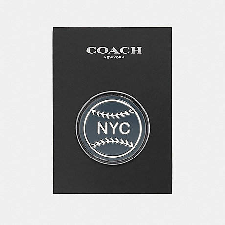 COACH NYC BASEBALL PIN - MULTICOLOR - f21655