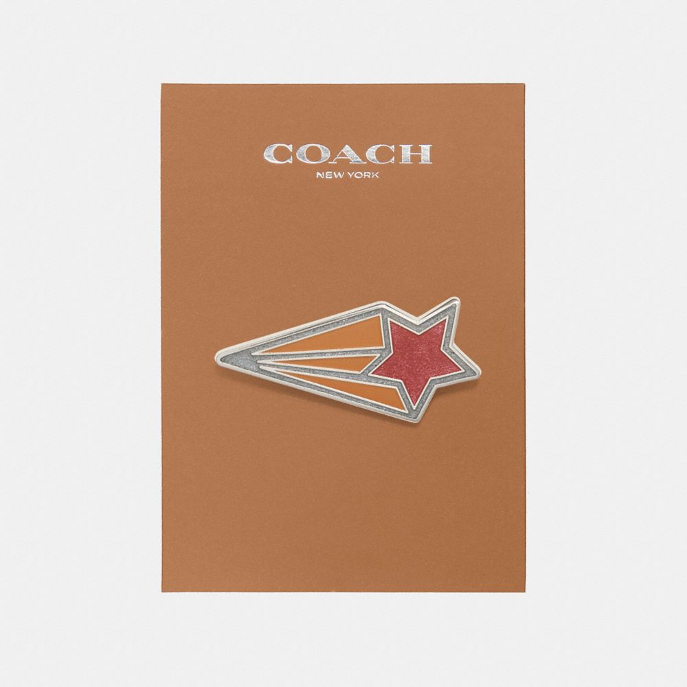 SHOOTING STAR PIN - COACH f21665 - MULTICOLOR