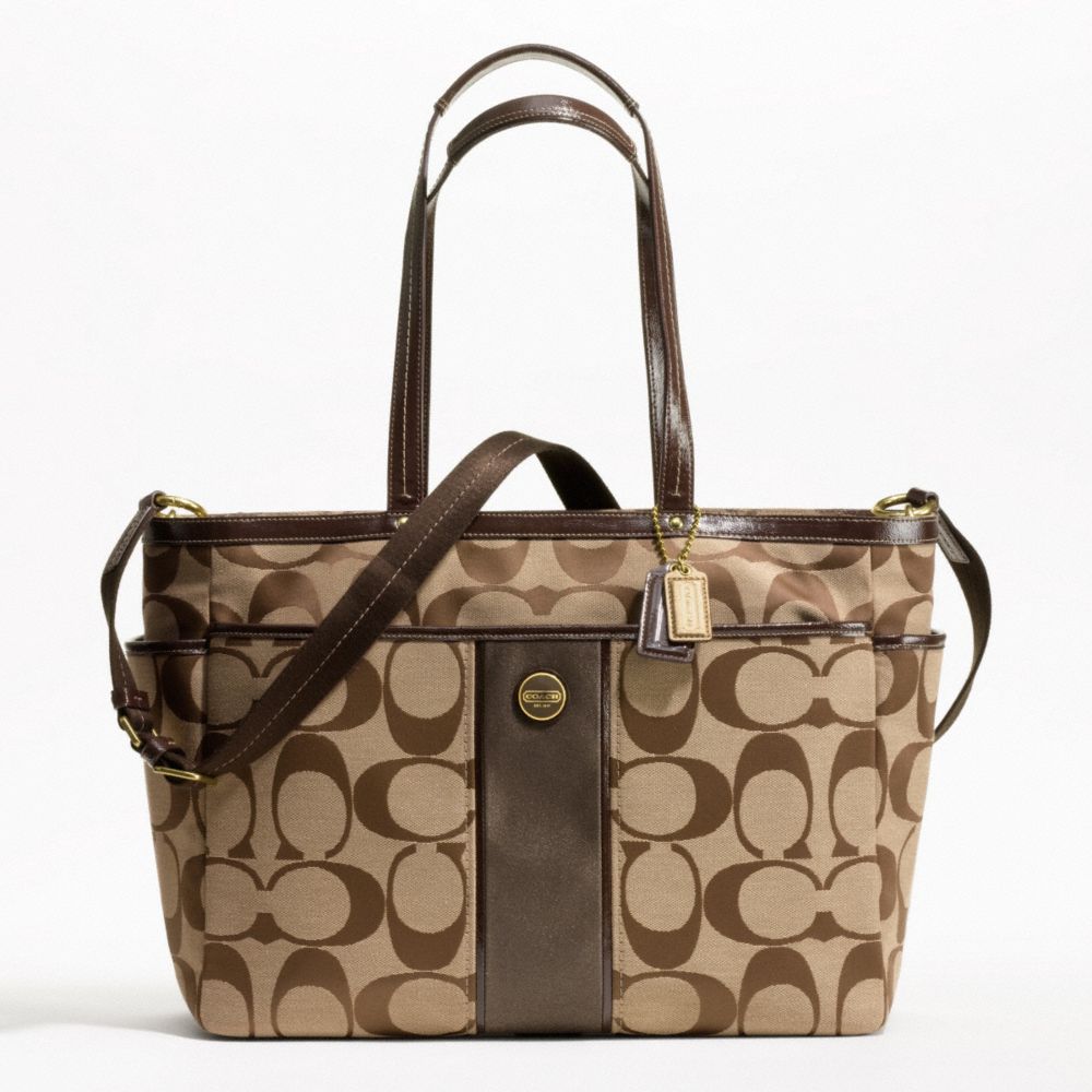 COACH SIGNATURE STRIPE MULTIFUNCTION - ONE COLOR - F21865